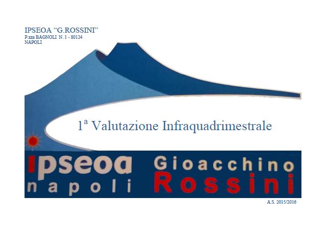 1° VALUTAZIONE INFRAQUADRIMESTRALE