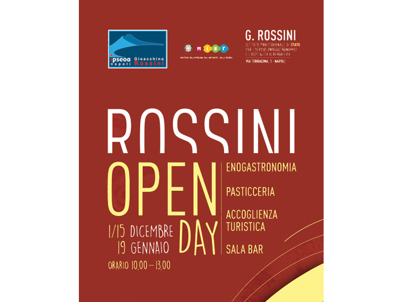Open Day 1/15 Dicembre 2018 - 19 Gennaio 2019